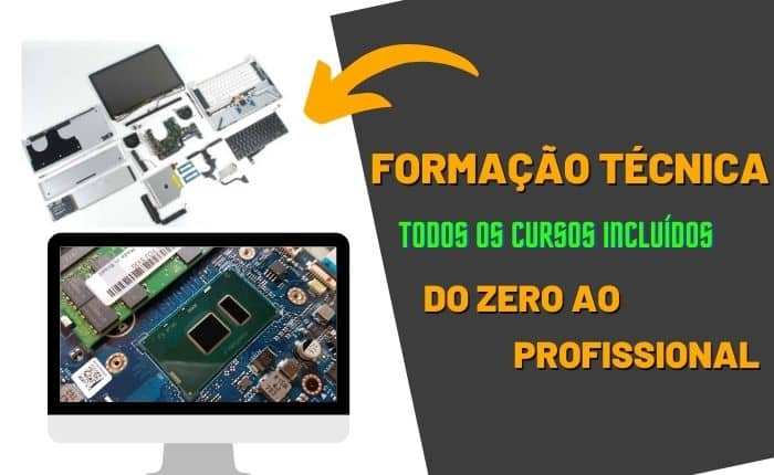 Formação técnica em manutenção de notebook – COMPLETO (08 cursos)